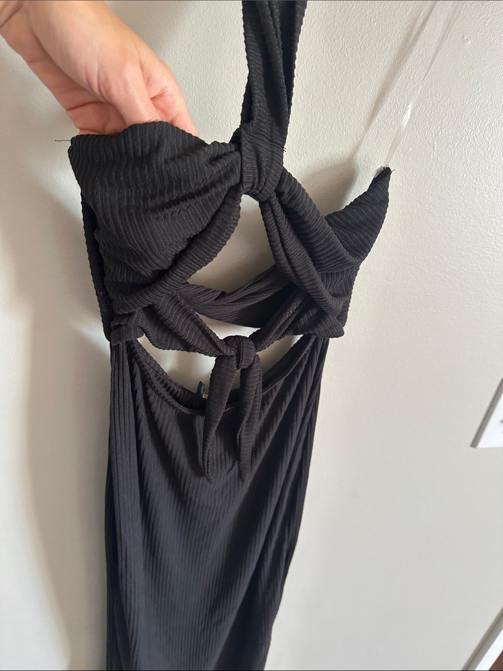 NWT Front tie sage dress - Picture 7 of 10